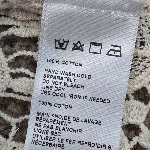 Ecote Anthropologie Beautiful Cream Lace Crochet Cover Up Top Scalloped Hem XS/S - Picture 5 of 7